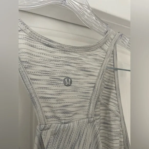 Lululemon Marled White Training Tank Top - Picture 3 of 3
